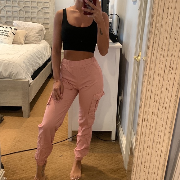 Pink cargo joggers - Picture 8 of 12